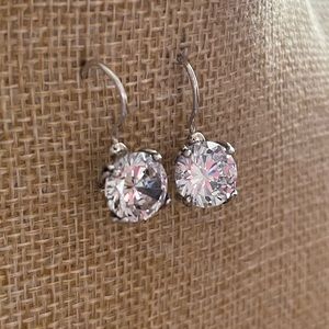 Sterling Silver and Swarovski Crystal earrings.